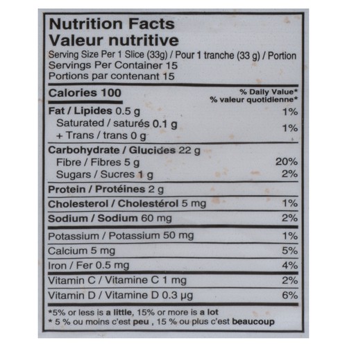 Queen Street Bakery Gluten-Free Frozen Loaf White Bean & Millet Seed 500 g