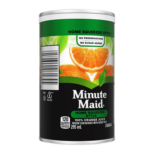 Minute Maid Frozen Beverage Concentrate Orange Juice Home Squeezed Style 295 ml