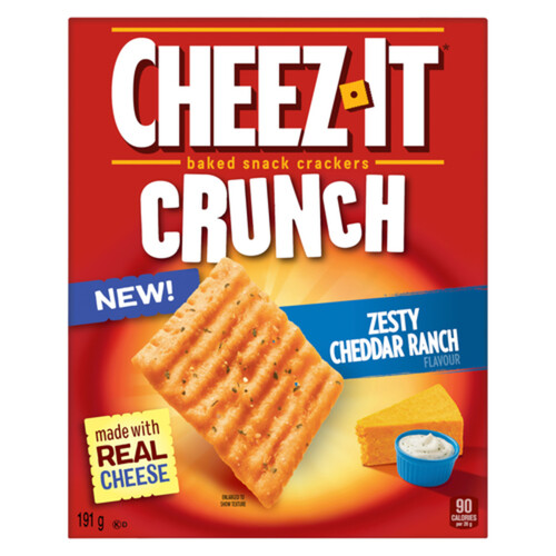 Kellogg's Cheez-It Cracker Zesty Cheddar Ranch 191 g