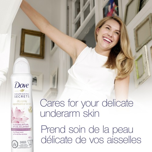 Dove Antiperspirant Dry Spray Lotus Flower Scent 107 g