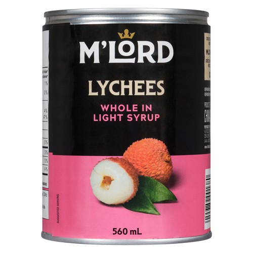 M'Lord Canned Whole Lychees In Light Syrup 560 ml