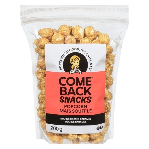 Comeback Snacks Popcorn Double Coated Caramel 200 g