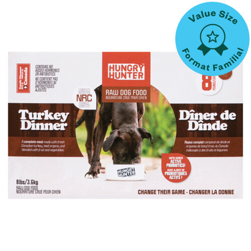 Hungry Hunter Raw Dog Food Turkey Dinner 3.6 kg