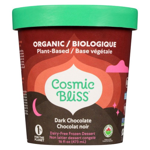 Cosmic Bliss Ice Cream Dark Chocolate 473 ml
