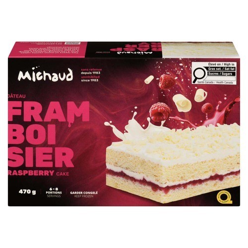 Michaud Frozen Cake Raspberry 470 g