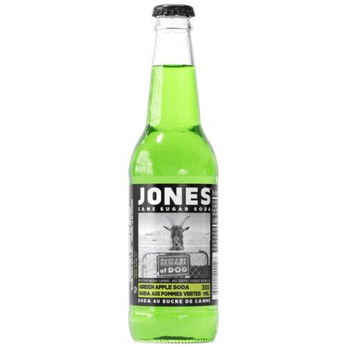 Jones Craft Soda Cane Sugar Green Apple 355 ml (bottle