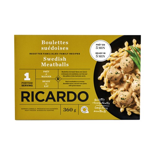 RICARDO Frozen Dinner Swedish Meatballs 360 g