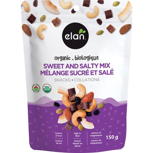 Elan Organic Snack Mix Sweet And Salty 150 g