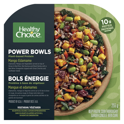 Healthy Choice Frozen Power Bowl Vegetarian Mango Edamame 255 g