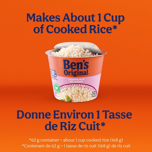 Ben's Original Single Serve Rice Cup Jasmine Rice 62 g