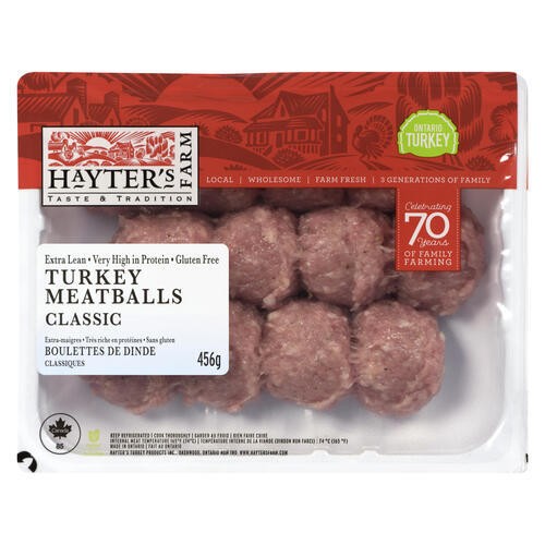 Hayter's Farm Fresh Turkey Meatballs Classic 456 g