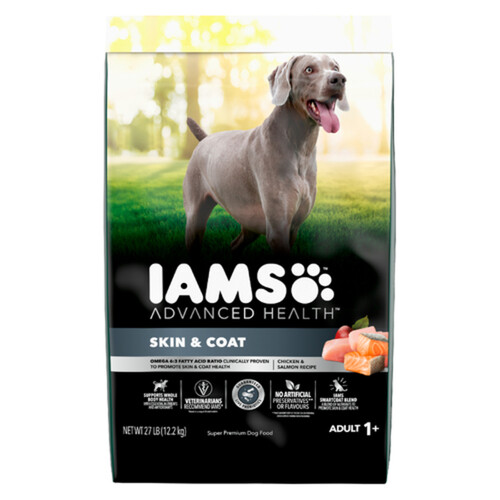 IAMS Advanced Health Dry Dog Food Skin And Coat Chicken And Salmon 12.25 kg