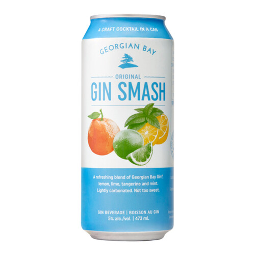 Georgian Bay Ready To Drink Gin Smash 5% Alcohol 473 ml (can)