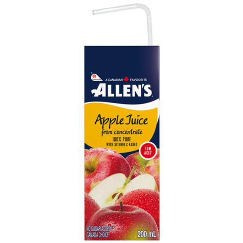 Allen's Pure Juice Apple Low Acid 8 x 200 ml