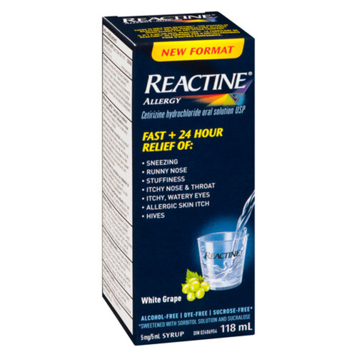 Reactine Adult Liquid Allergy Prevention 118 mL Voilà Online