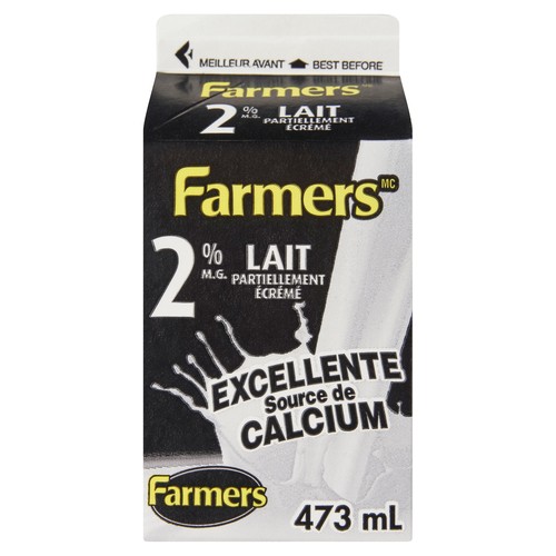 Farmers 2% Milk Partly Skimmed 473 ml