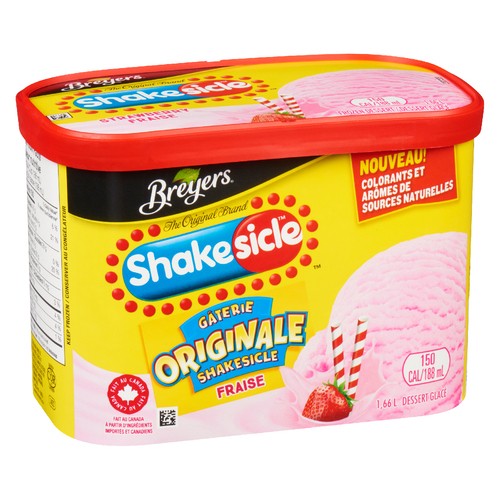 Breyers Shakesicle Frozen Dessert Strawberry 1.66 L