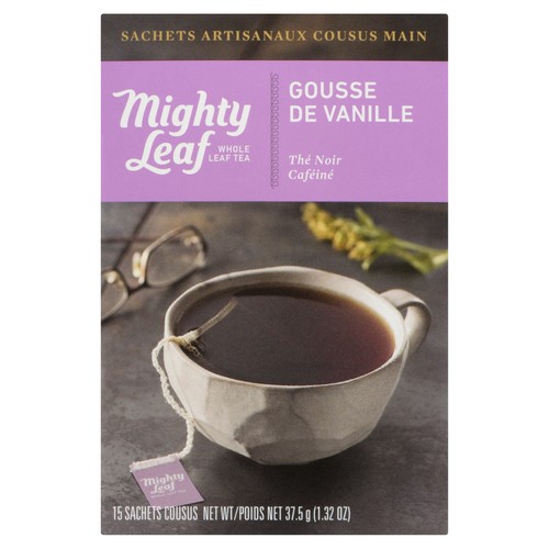 Mighty Leaf Black Tea Caffeine Vanilla Bean 15 EA
