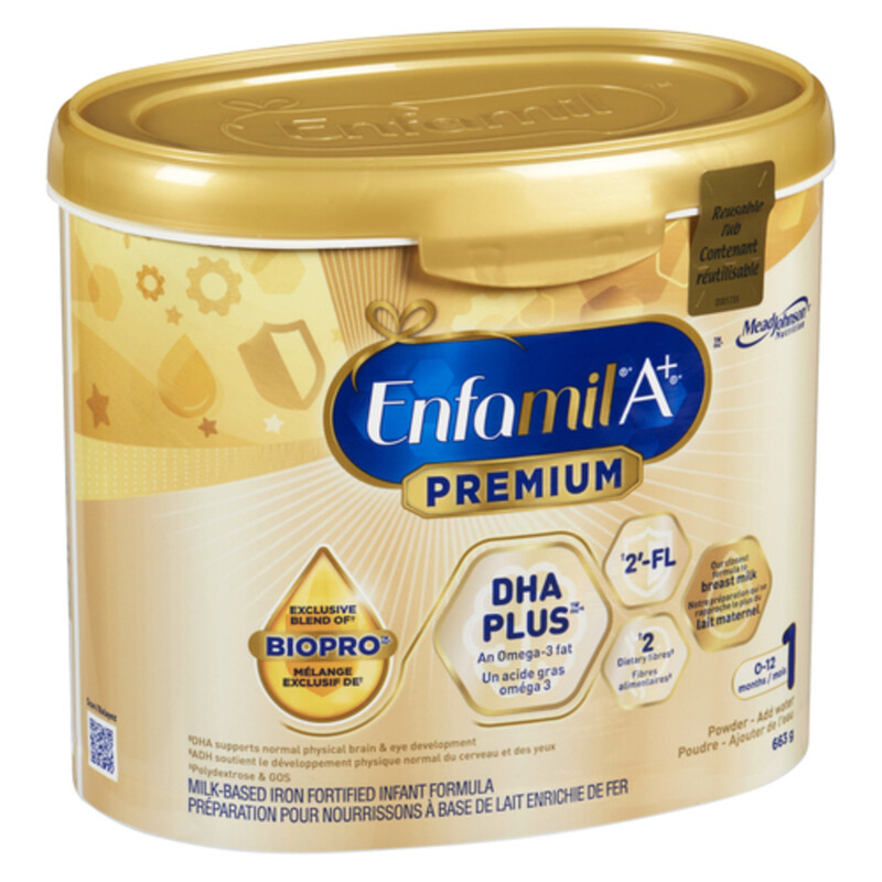 Enfamil A + Premium Baby Formula Powder Tub 663 g Voilà Online