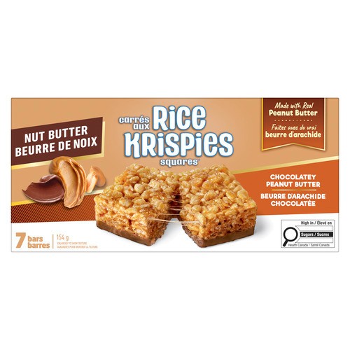 Kellogg's Rice Krispies Treats Squares Chocolatey Peanut Butter 154 g