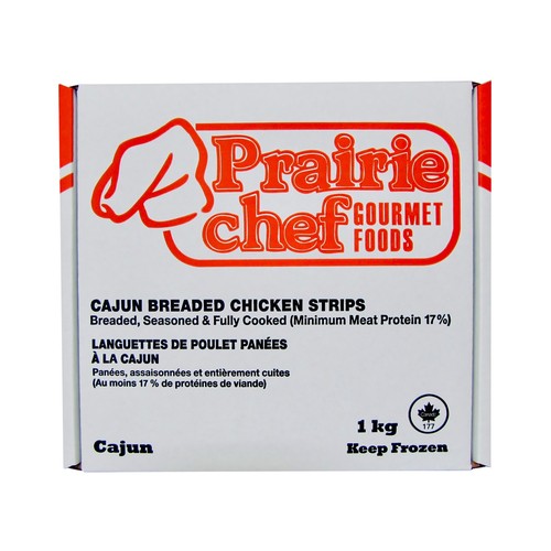 Prairie Chef Frozen Chicken Breast Strips Cajun Breaded 1 kg