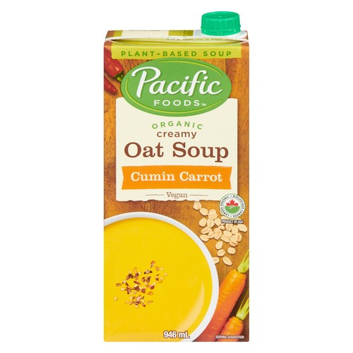 Pacific Foods Organic Oat Soup Cumin Carrot 946 ml