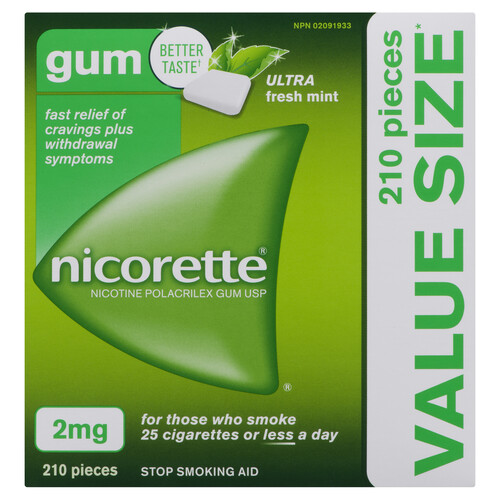 Nicorette Ultra Fresh Mint Gum 210 Pieces