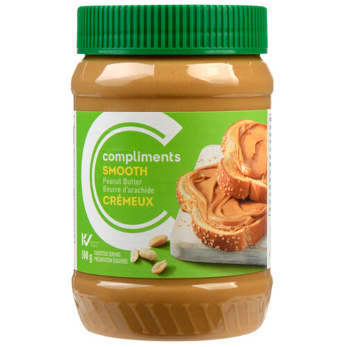 Compliments Smooth Peanut Butter 500 g