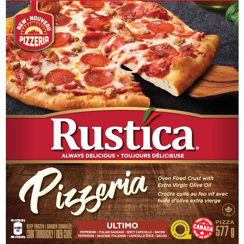 Rustica Frozen Pizza Oven Fired Ultimo 577 g