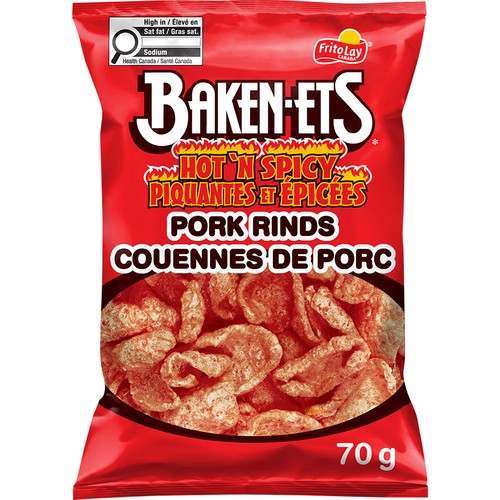 Baken-Ets Pork Rinds Hot 'N Spicy 70 g