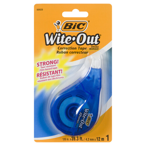 Bic White Out Correction Tape 