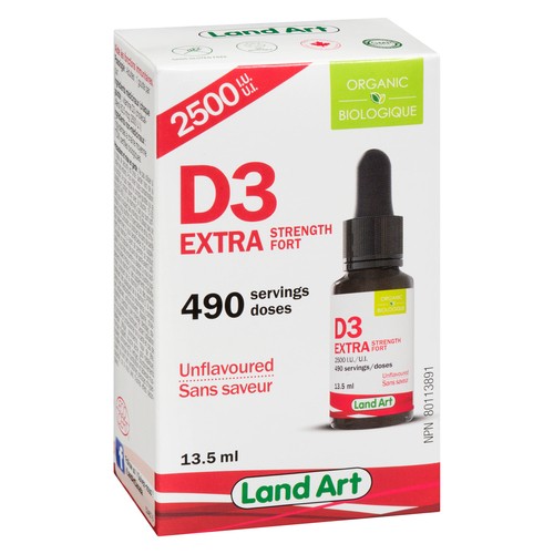 Land Art D3 2500 IU Vitamin 13.5 ml