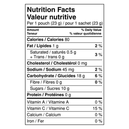 Betty Crocker Gluten-Free, Low in Fat Fruit Gushers Super Sour 138 g