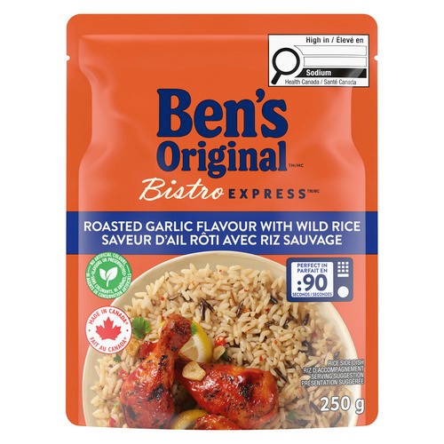Ben's Original Bistro Express Rice Garlic Long Grain & Wild 250 g