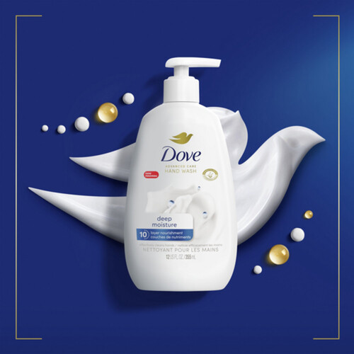 Dove Advanced Care Deep Moisture Hand Wash Smooth Skin For Soft 355 ml