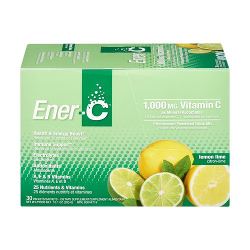 Ener-C Multivitamin Drink Mix Lemon Lime 30 Count
