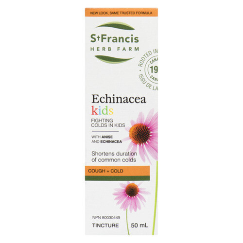 St. Francis Herb Farm Herbal Remedies Fighting Colds Tincture Echinacea Plus Kids 50 ml