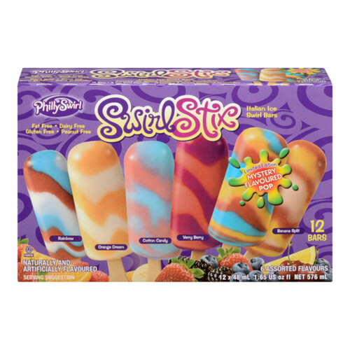 Philly Swirl Swirl Italian Ice Bars 585.56 ml