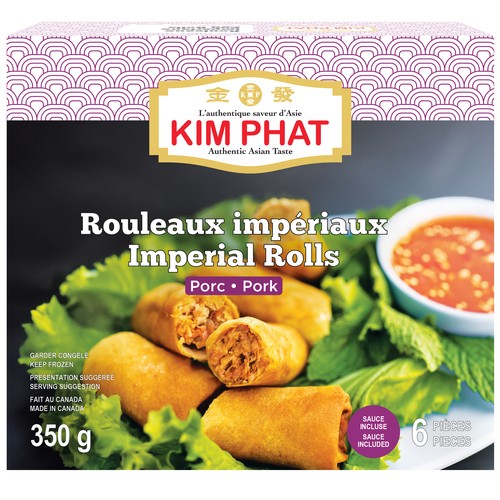 Kim Phat Frozen Imperial Rolls Pork 350 g