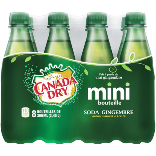 Canada Dry Ginger Ale Mini 8 x 300 ml (bottles)