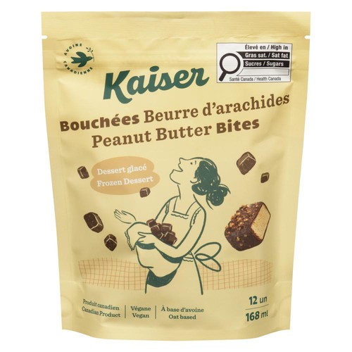Kaiser Frozen Vegan Dessert Bites Peanut Butter 168 ml