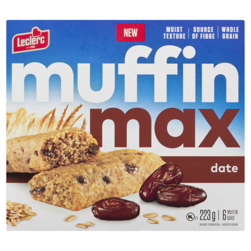 Leclerc Muffin Max Bars Date 223 g