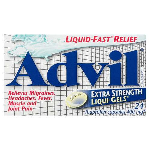 Advil Pain Relief Liquid Gels Extra Strength 24 Count