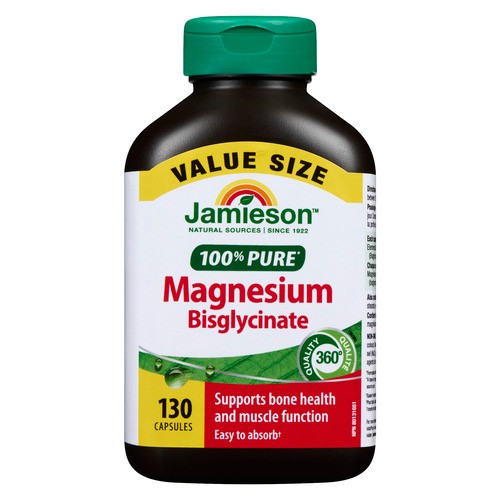 Jamieson Magnesium Bisglycinate Value Size 130 Capsules