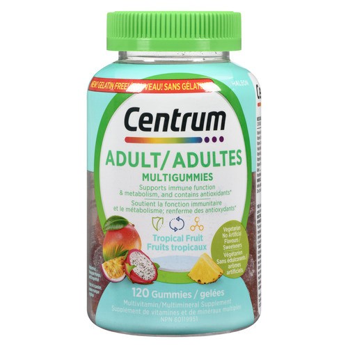 Centrum Adult Multivitamins Gummies Tropical Fruit 120 Count