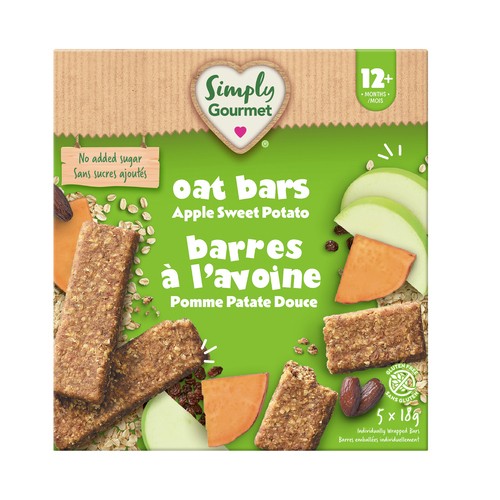Baby Gourmet Oat Bars Apple Sweet Potato 90 g