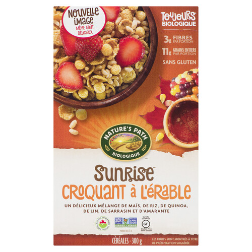 Nature's Path Organic Gluten-Free Cereal Sunrise Crunchy Maple 300 g