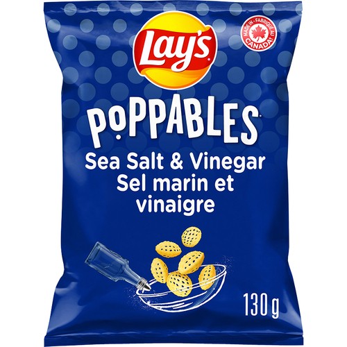 Lay’s Potato Snacks Poppables Sea Salt & Vinegar 130 g