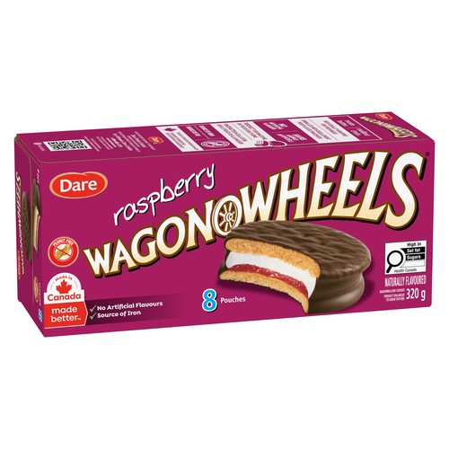 Dare Peanut-Free Wagon Wheels Raspberry 320 g
