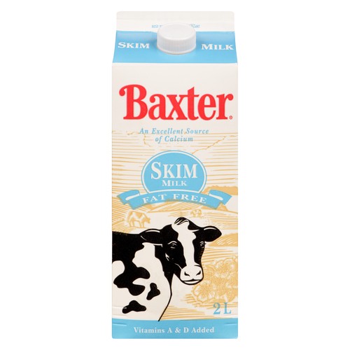 Baxter Fat Free Skim Milk 2 L